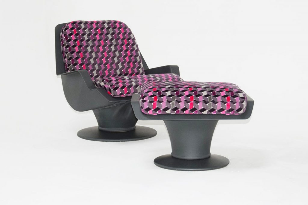 Sessel mit Hocker „Xaver“