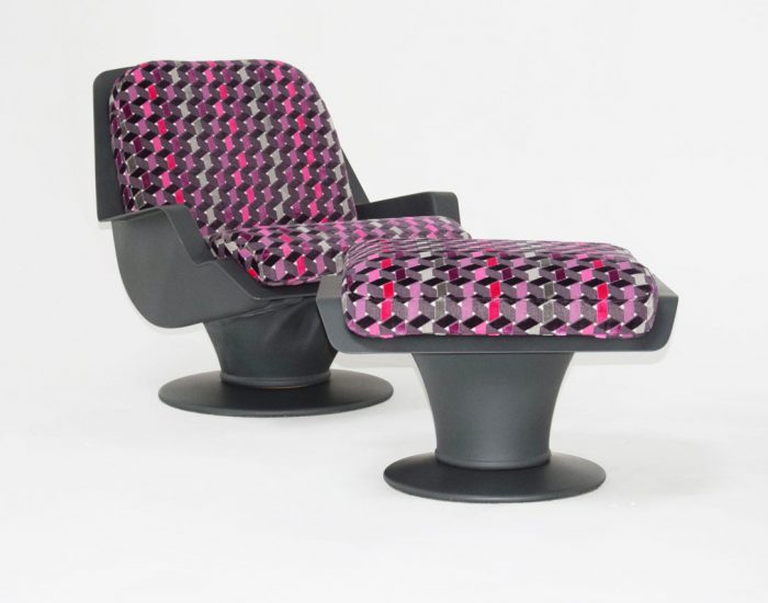 Sessel mit Hocker „Xaver“
