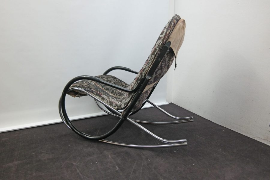 Schaukelstuhl aus Stahlrohr