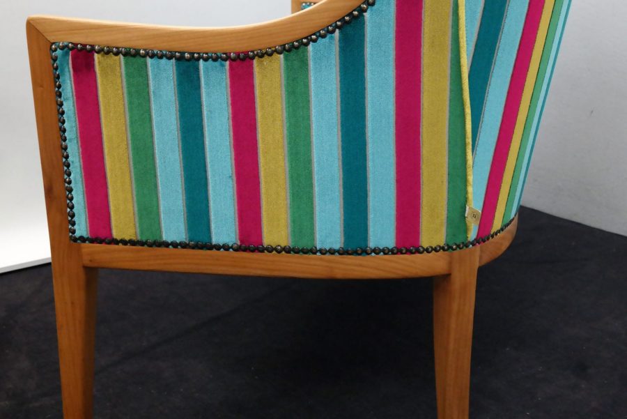 Sofa mit Sichtholzgestell um 1970