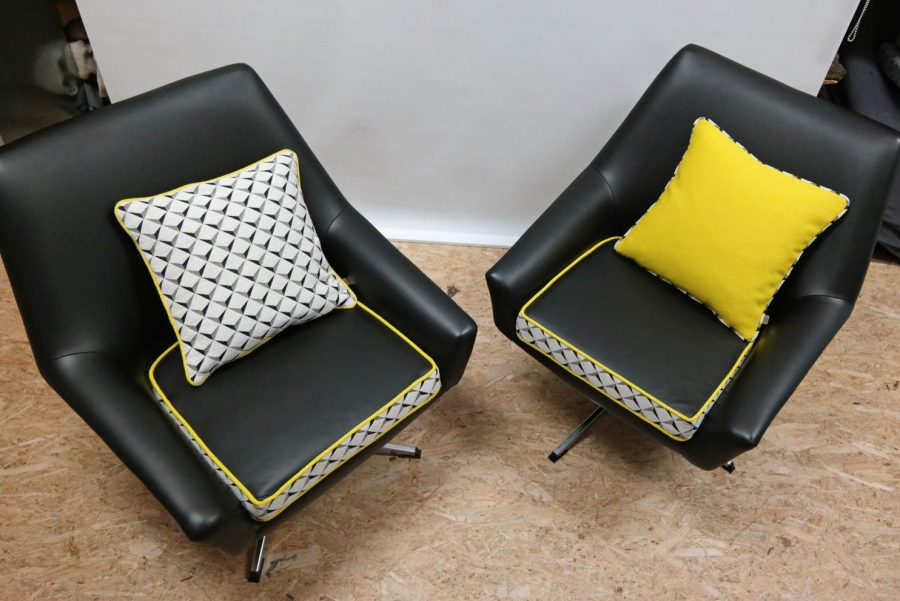 Design Raute schwarz gelb