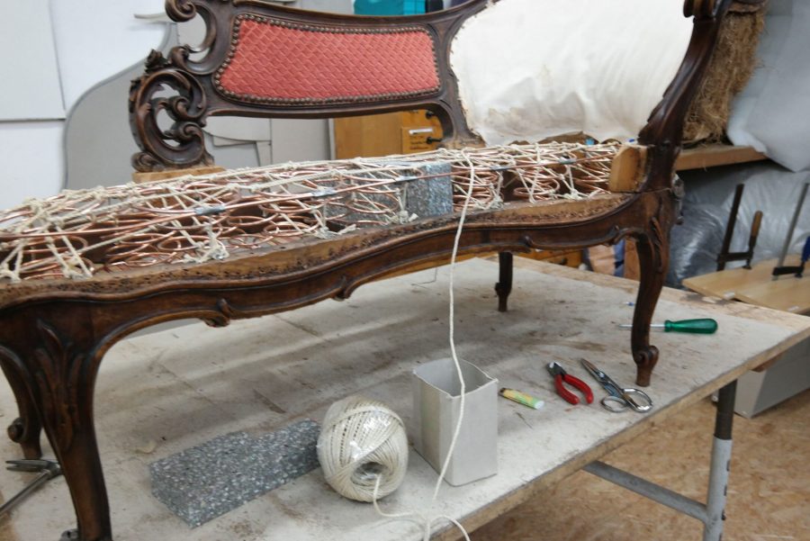 Biedermeier Recamiere von 1840 „Josephine“