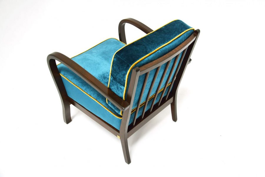 Sessel aud den 1950er Jahren blau