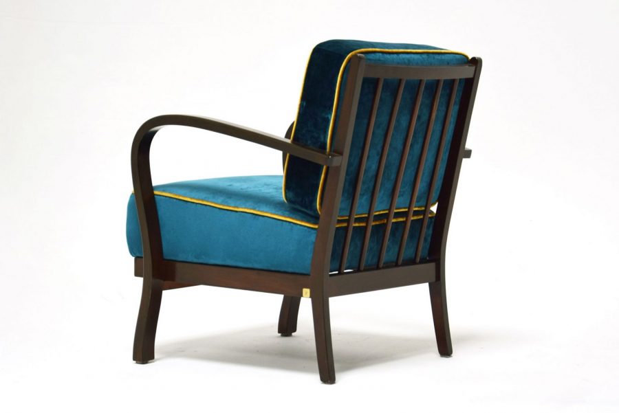 Sessel aud den 1950er Jahren blau