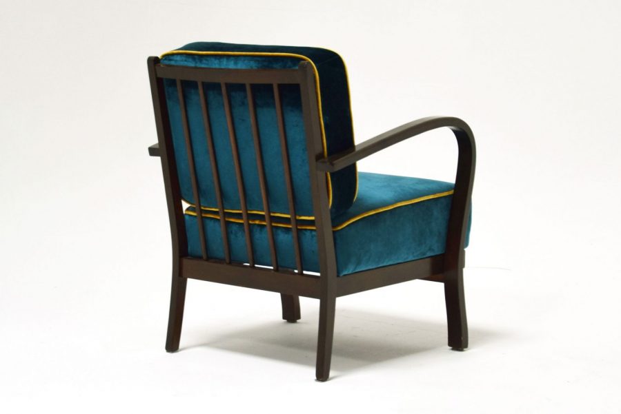 Sessel aud den 1950er Jahren blau