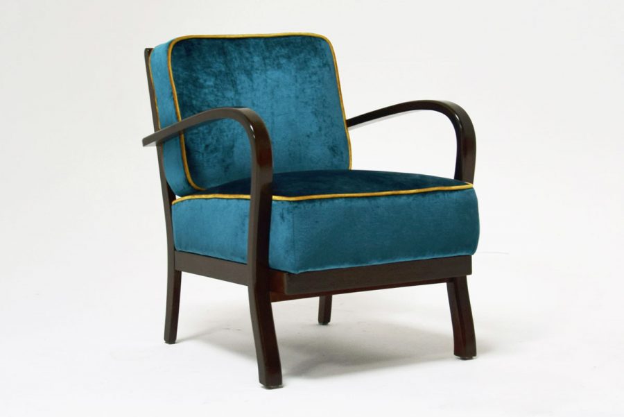 Sessel aud den 1950er Jahren blau
