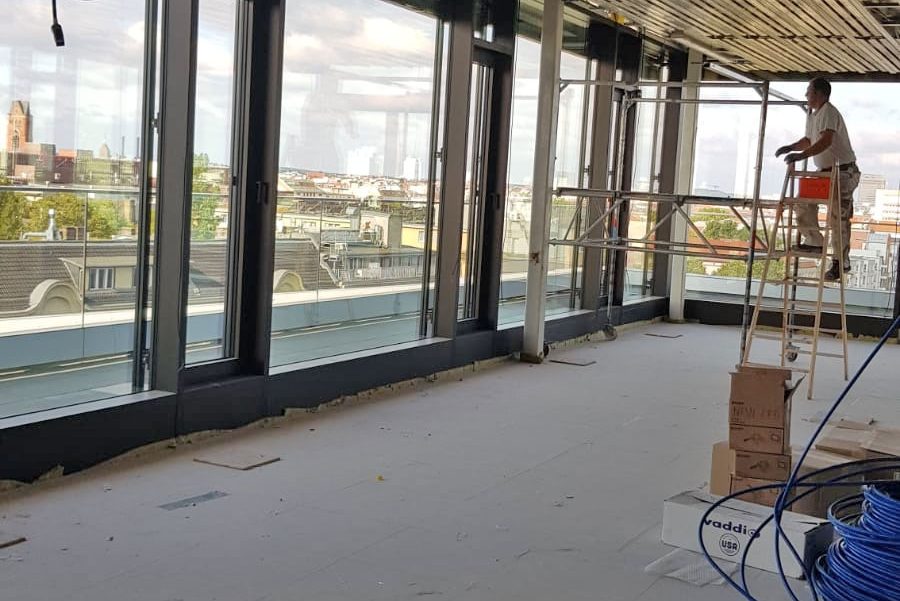 Büro-Projekt Wellenvorhang