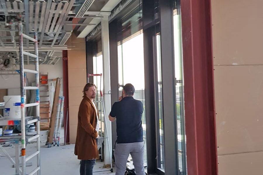 Büro-Projekt Wellenvorhang