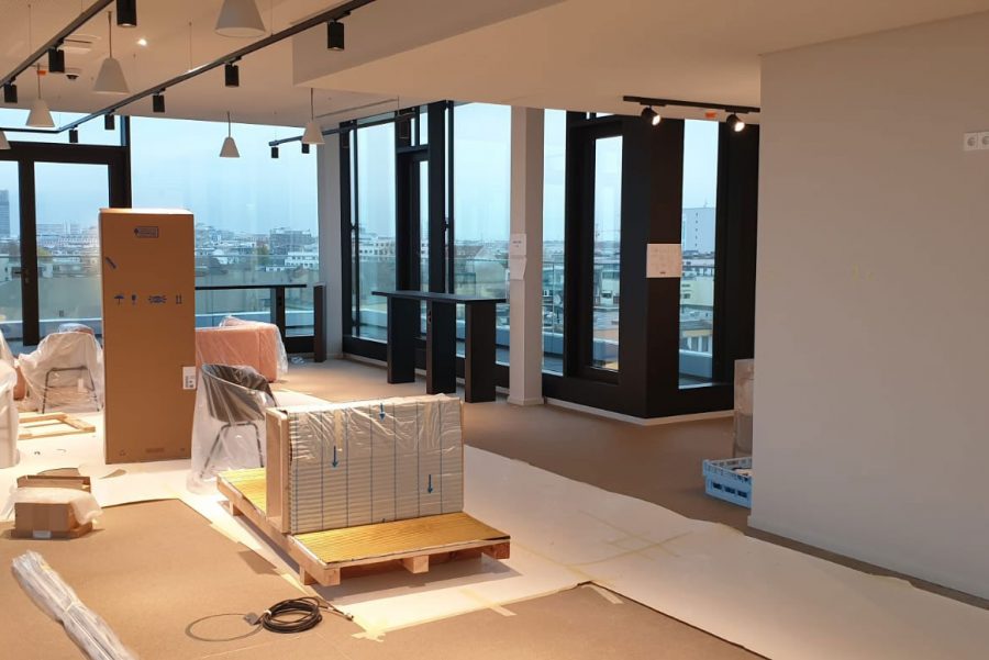 Büro-Projekt Wellenvorhang