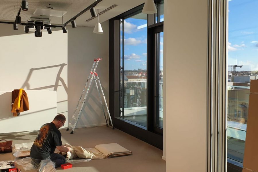 Büro-Projekt Wellenvorhang
